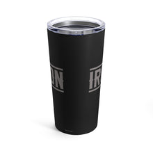 Load image into Gallery viewer, "Iron Sharpens Iron" 20 oz Shield Tumbler

