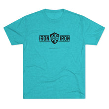 Load image into Gallery viewer, "Iron Sharpens Iron" Shield Men's Soft Tri-Blend Tee
