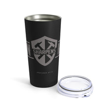 Load image into Gallery viewer, "Iron Sharpens Iron" 20 oz Shield Tumbler
