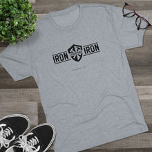 Load image into Gallery viewer, "Iron Sharpens Iron" Shield Men's Soft Tri-Blend Tee
