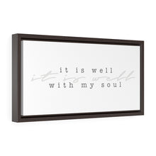 Load image into Gallery viewer, "It Is Well" Framed Canvas
