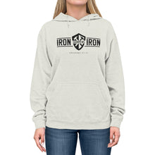 Load image into Gallery viewer, "Iron Sharpens Iron" Shield Unisex Lightweight Hoodie
