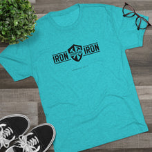 Load image into Gallery viewer, "Iron Sharpens Iron" Shield Men's Soft Tri-Blend Tee
