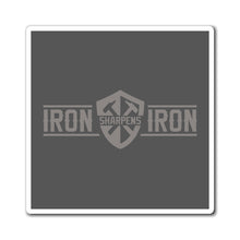 Carregar imagem no visualizador da galeria, "Iron Sharpens Iron" Shield Magnet
