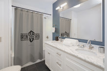 Carregar imagem no visualizador da galeria, "Iron Sharpens Iron" Shower Curtain
