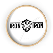 Carregar imagem no visualizador da galeria, "Iron Sharpens Iron" Wall Clock
