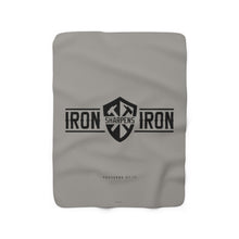 Carregar imagem no visualizador da galeria, "Iron Sharpens Iron" Shield Sherpa Fleece Blanket
